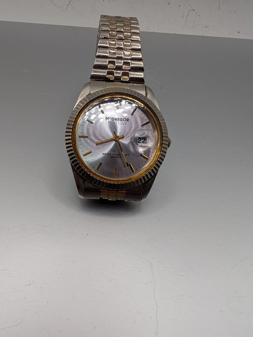 Vintage McGregor Hunt Club Two Tone Quartz Watch New Battery Works